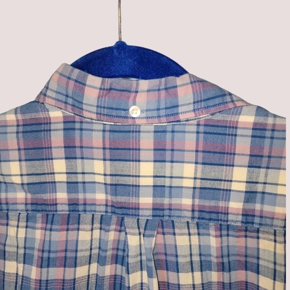 LEVI'S Mens Sz XL Slim Fit Plaid Long Sleeve Casual Button Up Shirt T19